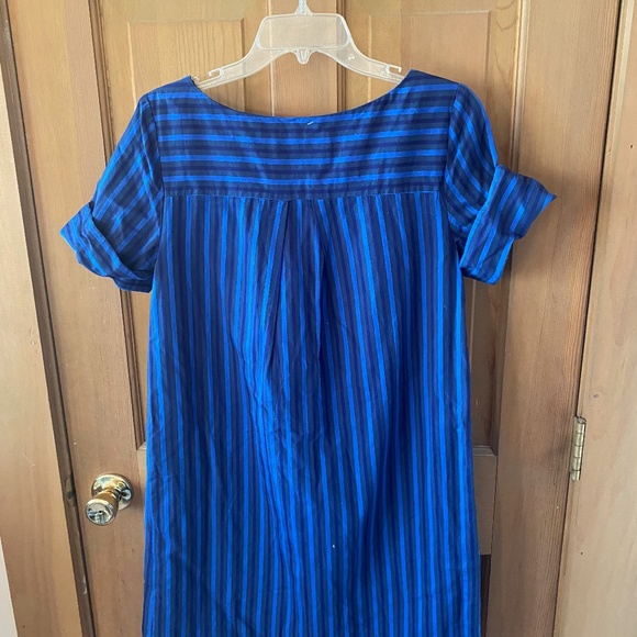Anthropologie HD in Paris Blue Striped Shift Dress - Picture 4 of 11
